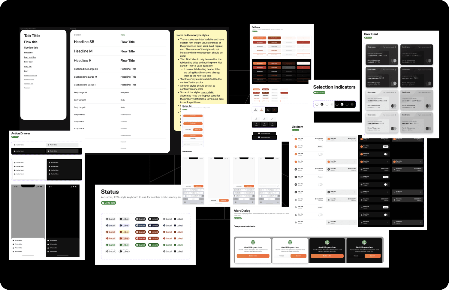 A sample of the many components that we created to support the redesign.