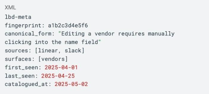 snippet of code