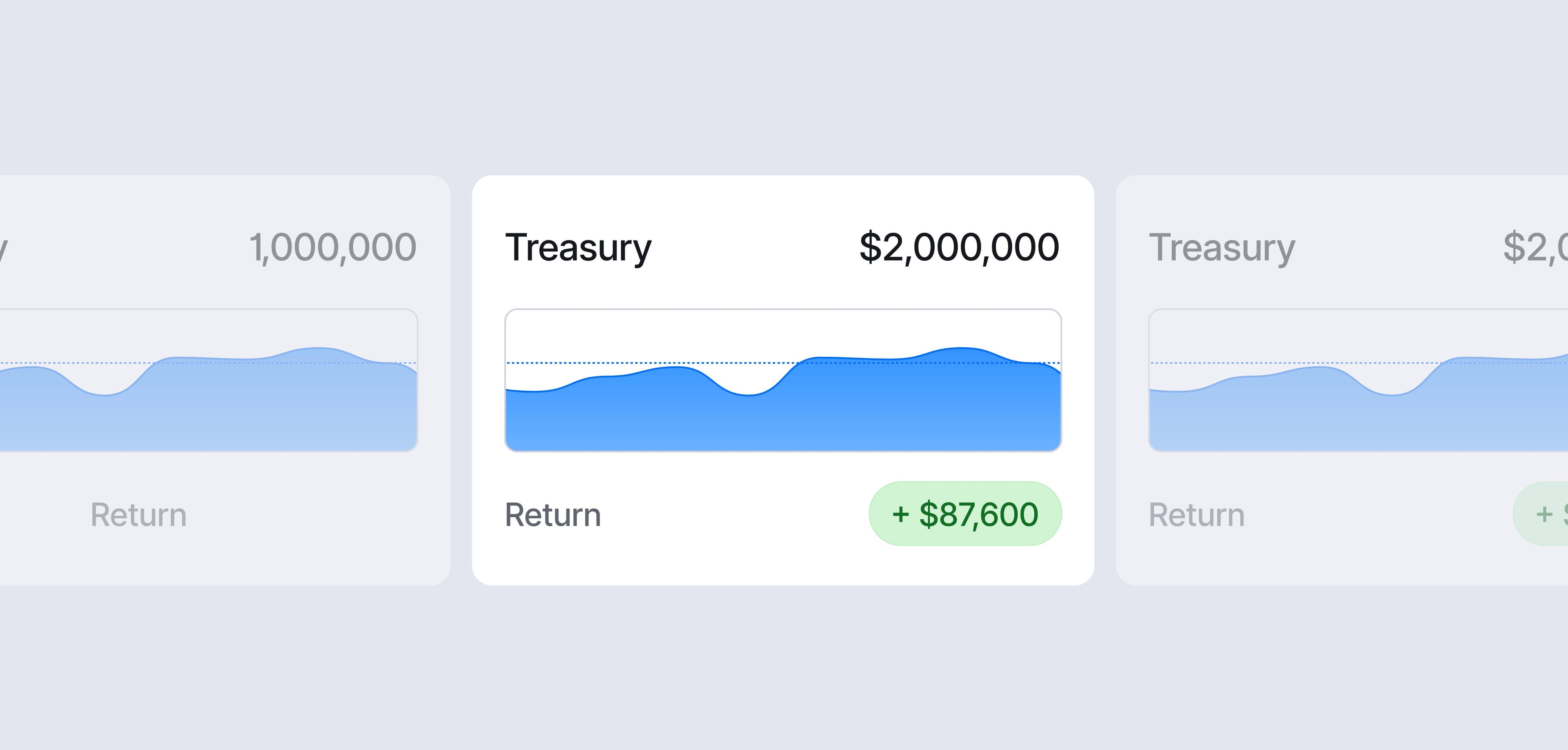 UI of Brex treasury account yield