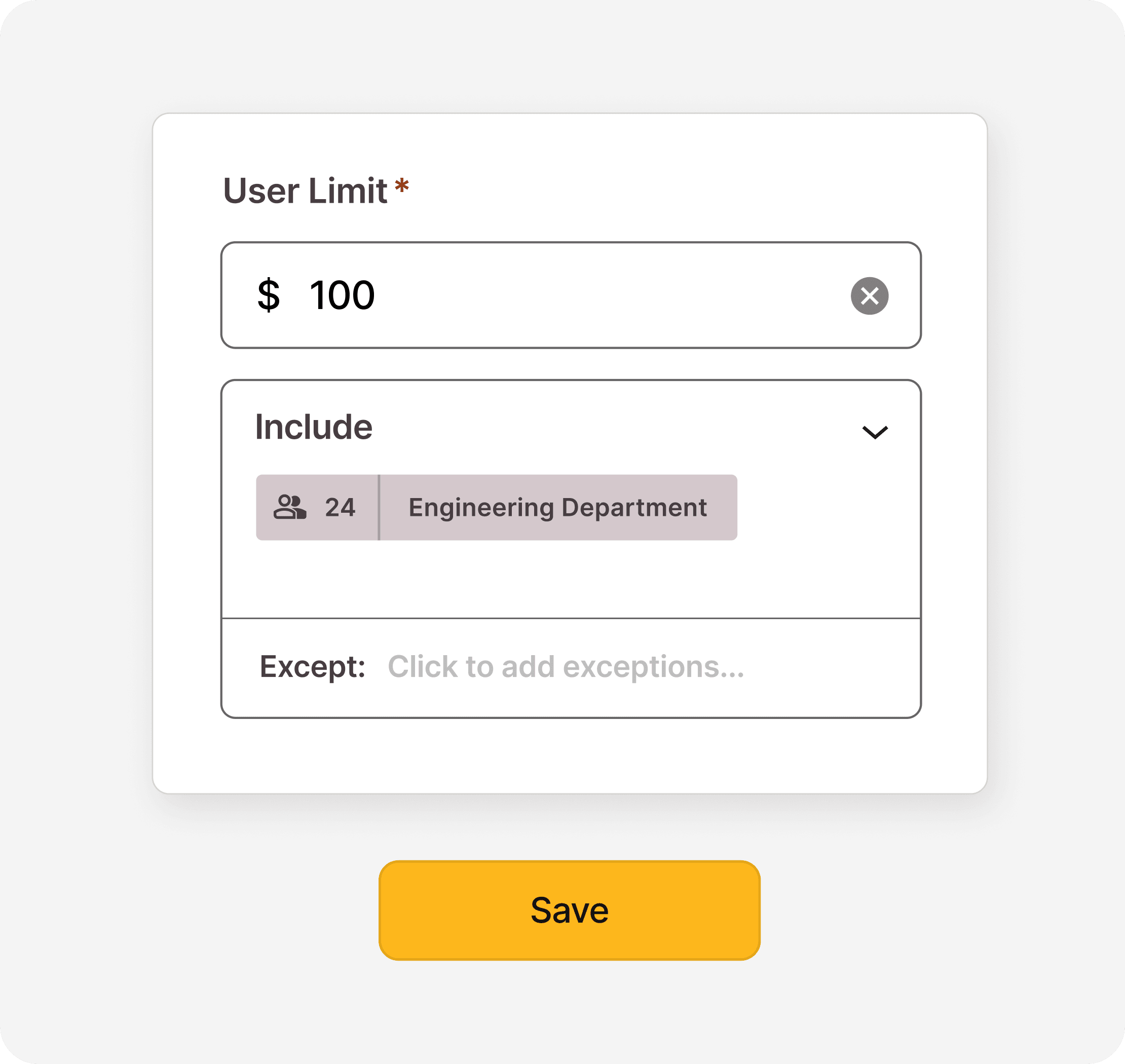 UI illustration of the integration
