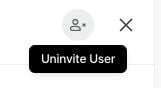 CX - Uninvite User