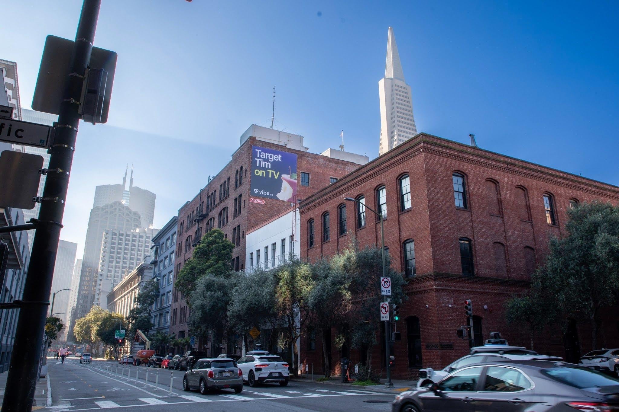 Vibe.co billboard seen in SF
